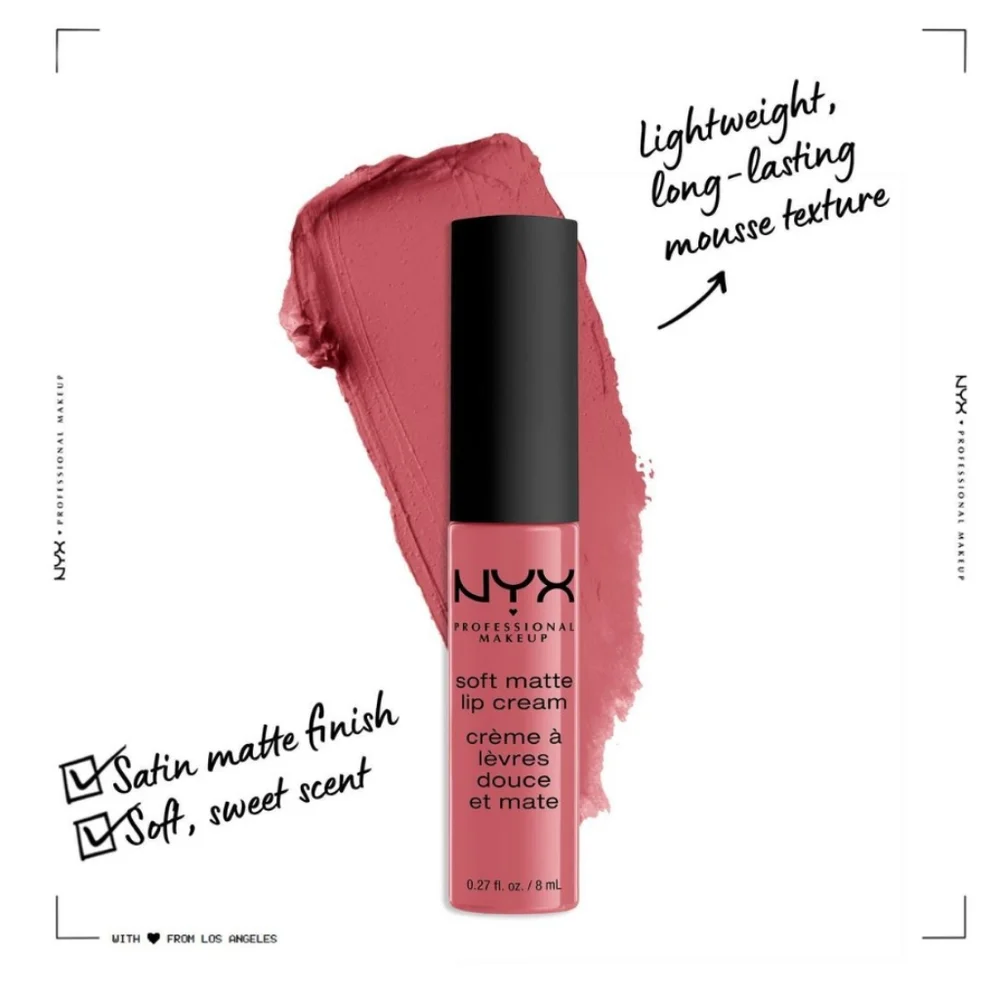 NYX Soft Matte Lip Cream Lightweight Liquid Lipstick Shade: Cannes 🆕
